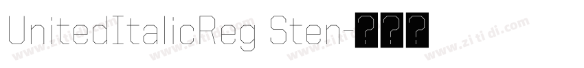 UnitedItalicReg Sten字体转换